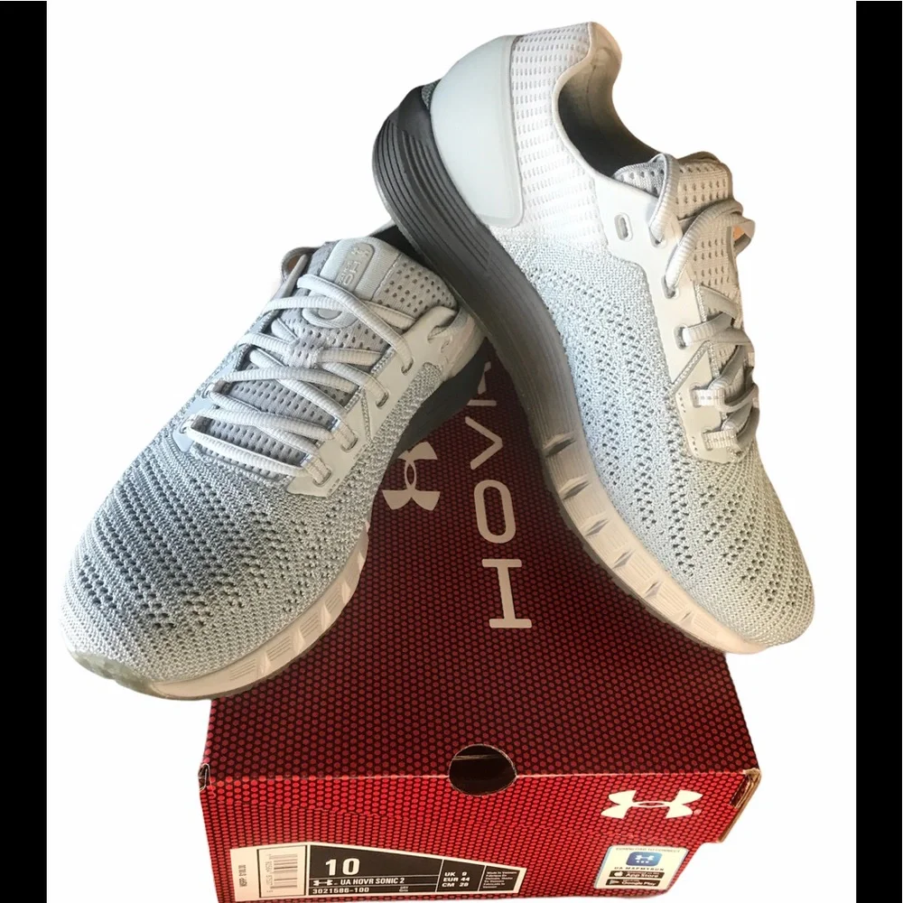 UNDER ARMOUR UA HOVR Sonic 2 Grey Running Shoe 10
